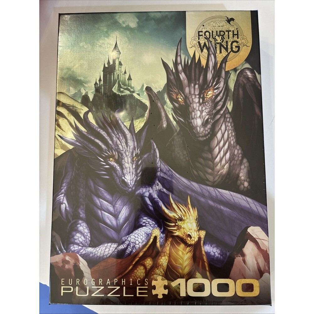 Sealed Eurographics Fourth Wing Tairn Sgaeyl Andarna 1000 Piece Jigsaw Puzzle